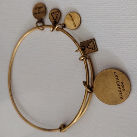 Alex And Ani charm wire bracelet. - Picture 2 of 5
